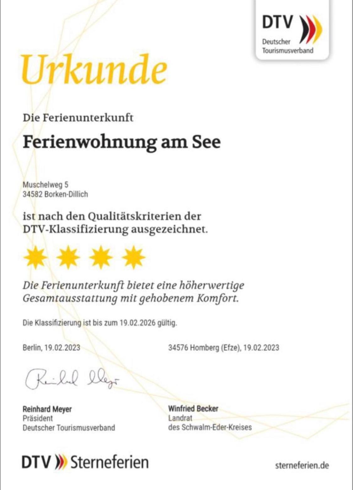 Ferienwohnung Am See Dillich - Eigener Garten - Ruhige Lage - Natur Vor Der Haustuer Borken  外观 照片